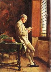 Ernest Meissonier The Reader in White china oil painting image